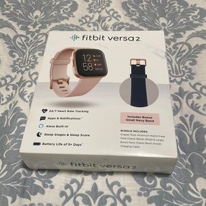 Fitbit Versa 2 with bonus small navy band